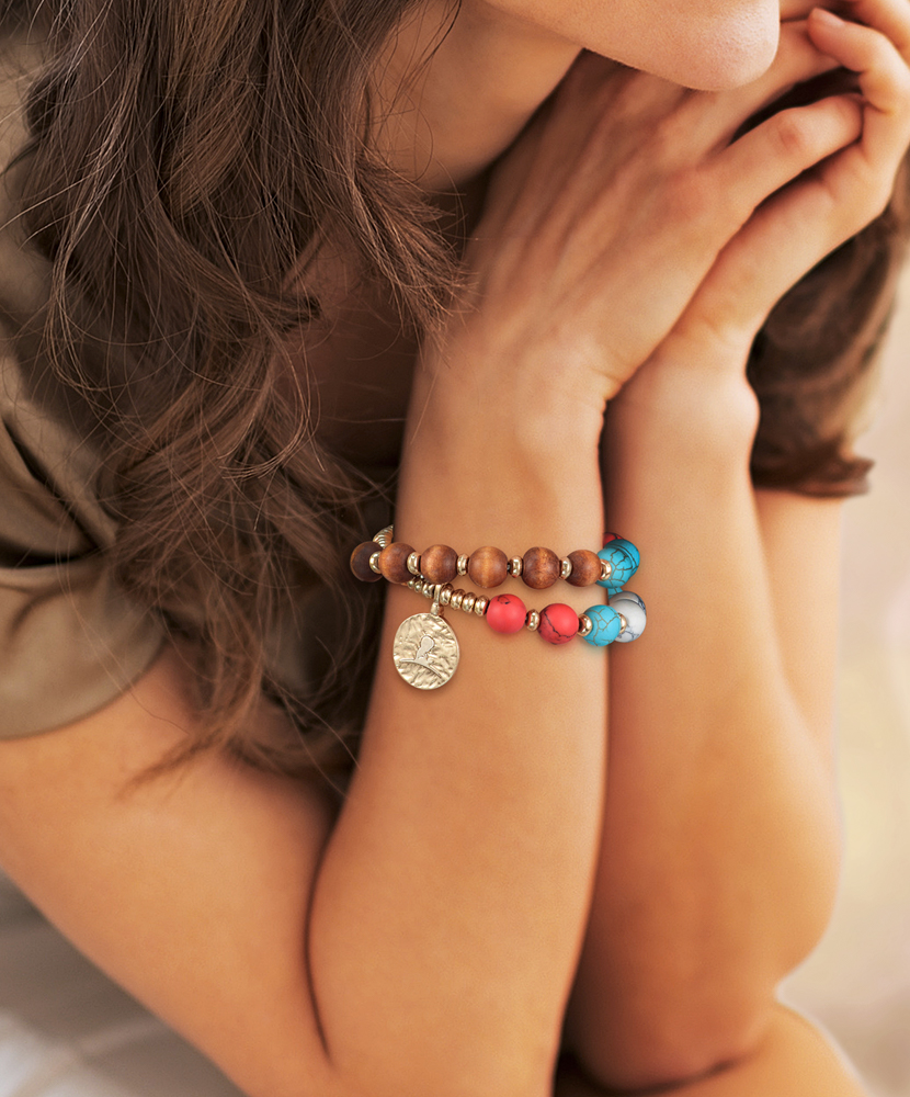 Howlite Gemstone Wrap Bracelet